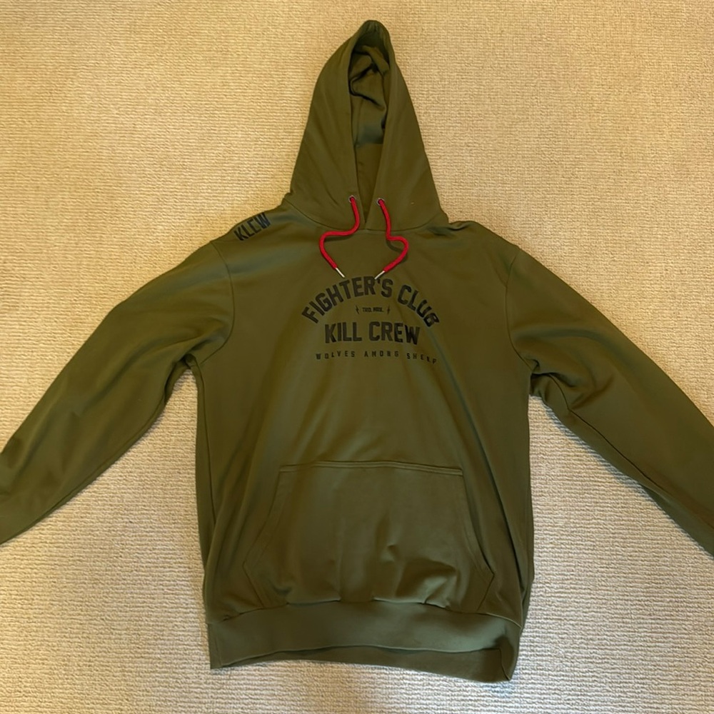 Kill crew fighters club olive green hoodie